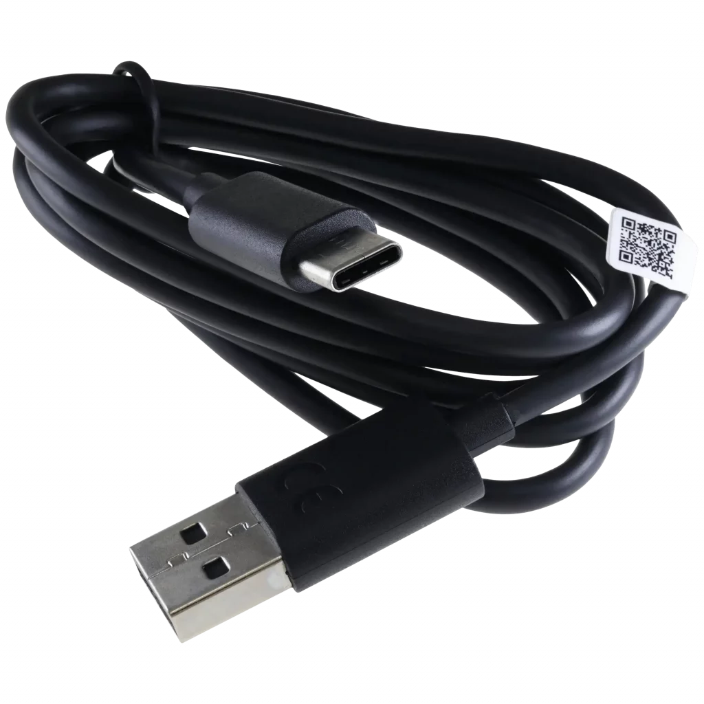 Motorola USB-A to USB-C Charging Cable (1m, 3.3ft) (Bulk, New) (Black)