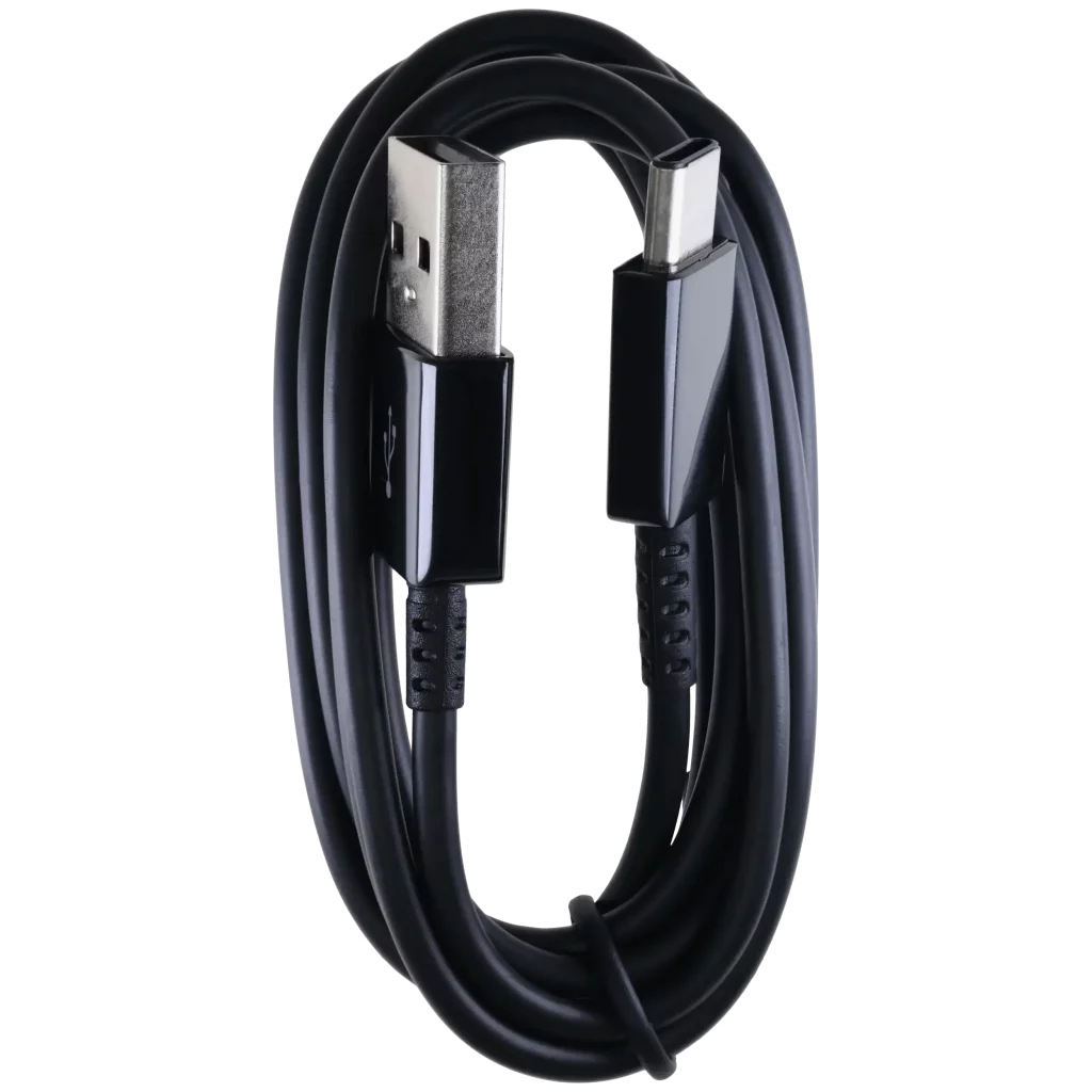 USB-C to USB-A Charging Cable (1m, 3ft) (Bulk, Generic) (Black)