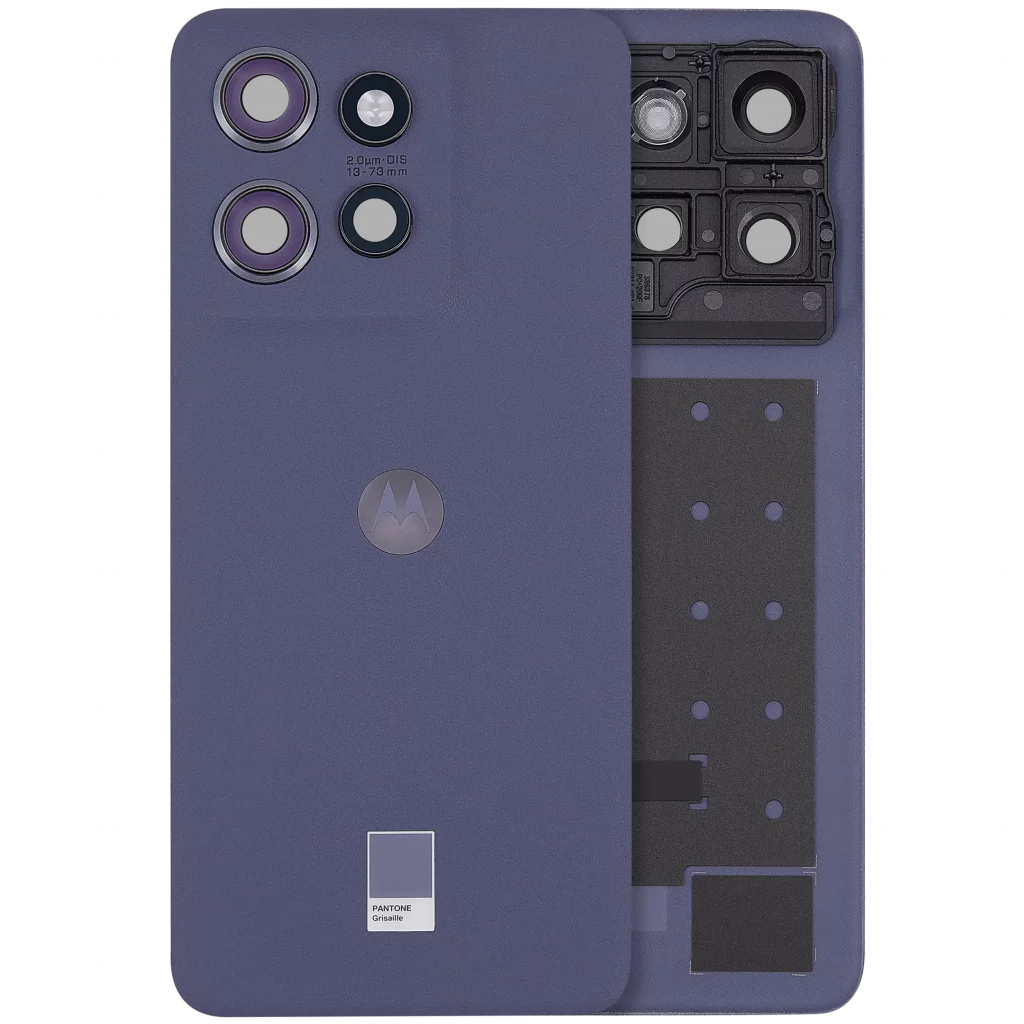 Back Cover Glass For Motorola Moto Edge 50 Neo (XT2409 / 2024) (Premium) (Grisaille)