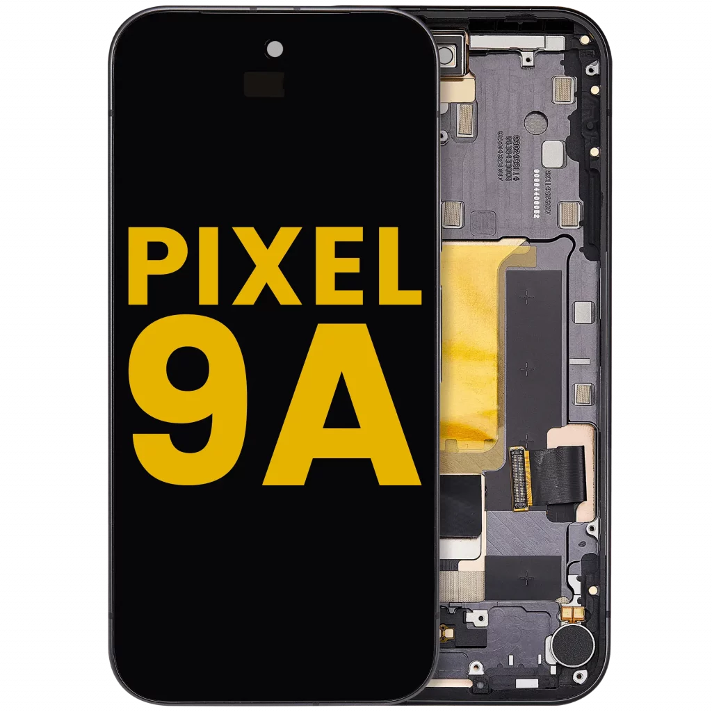 OLED Assembly With Frame (With Fingerprint Sensor ) For Google Pixel 9A (Refurbished) (Obsidian)