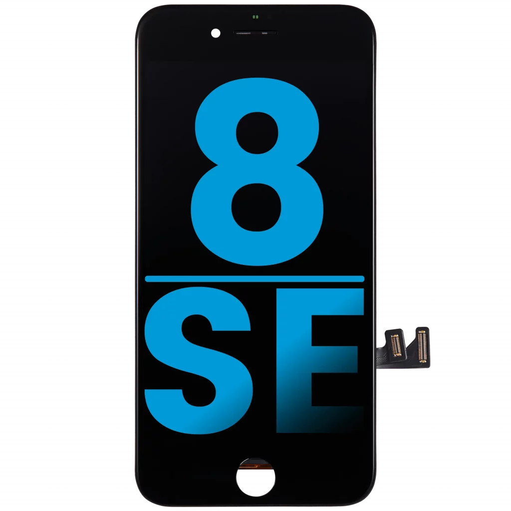 LCD Assembly With Steel Plate For iPhone 8 / SE (2020 / 2022) (Aftermarket) (Black)
