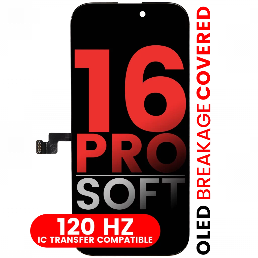 OLED Assembly For iPhone 16 Pro (Aftermarket Pro: XO7 Soft) (120HZ)