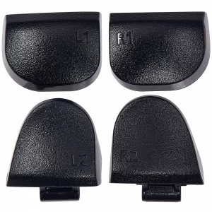 R1 L1 R2 L2 Trigger Buttons With Springs For PlayStation 5 Controller (Black, BDM-020) (8 Piece Set)