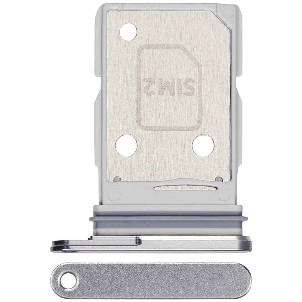 Dual Sim Card Tray For Samsung Galaxy S26 Ultra (S948) (Silver Shadow)