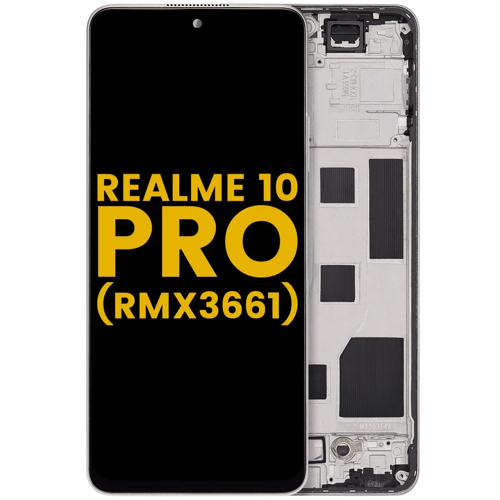 LCD Assembly With Frame For Realme 10 Pro (RMX3661) (Refurbished) (Hyperspace Gold)