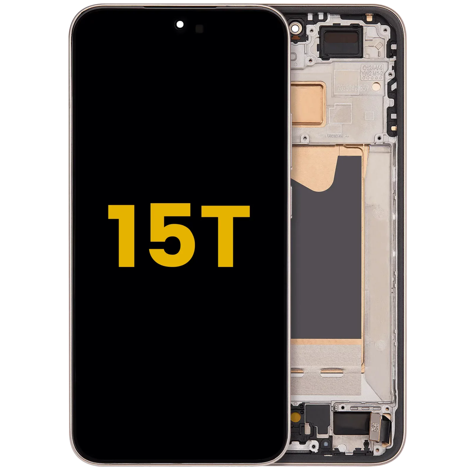 OLED Assembly With Frame For Xiaomi 15T (Refurbished) (Rose Gold)