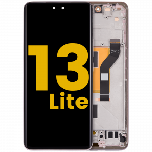 OLED Assembly With Frame For Xiaomi 13 Lite / Civi 2 (Refurbished) (Lite pink)