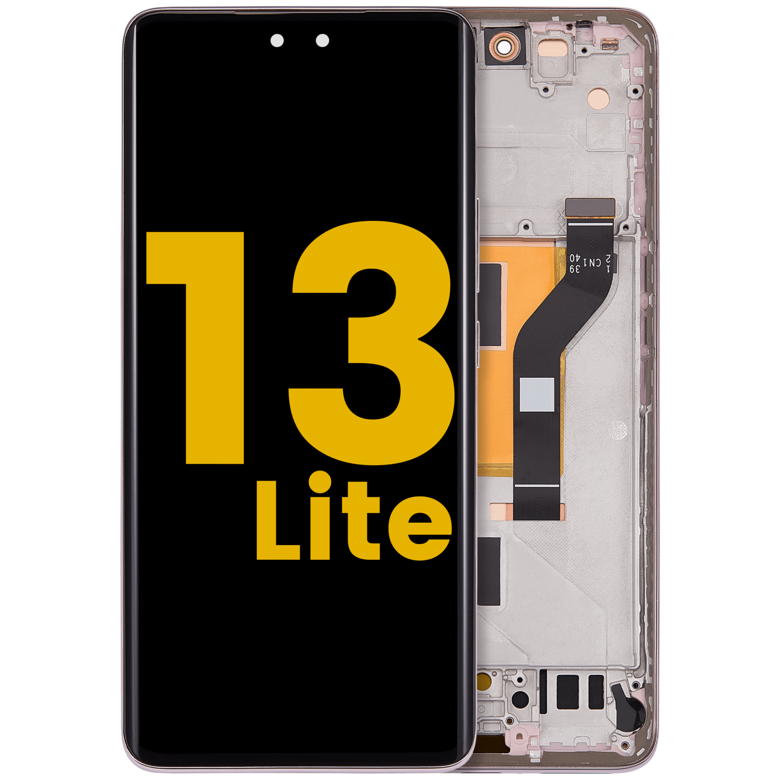 OLED Assembly With Frame For Xiaomi 13 Lite / Civi 2 (Refurbished) (Lite pink)