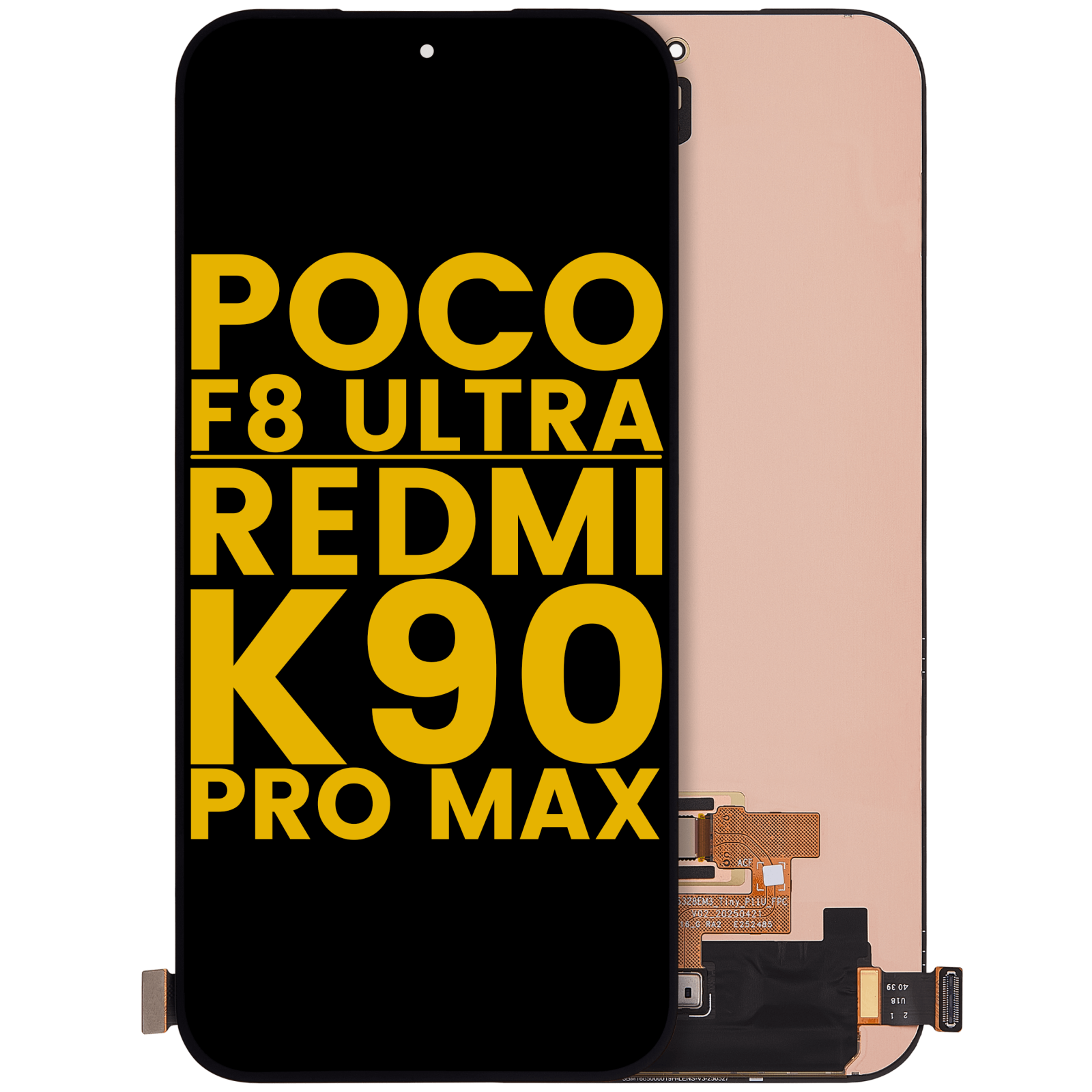 OLED Assembly Without Frame For Xiaomi Poco F8 UItra / Redmi K90 Pro Max (Refurbished) (All Colors)