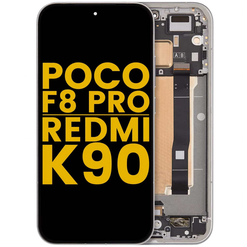 OLED Assembly With Frame For Poco F8 Pro / Redmi K90 (Refurbished) (Titanium Silver)