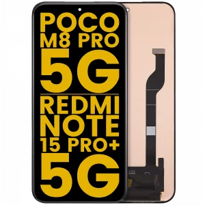 OLED Assembly Without Frame For Xiaomi Poco M8 Pro 5G / Redmi Note 15 Pro Plus 5G (Refurbished) (All Colors)