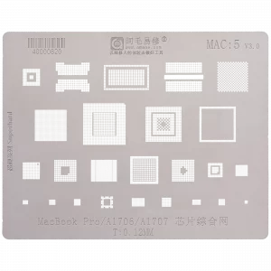 IC Comprehensive Stencil For MacBook Pro 13" / 15" A1706 / A1707 (2016-2017) (MAC 5)