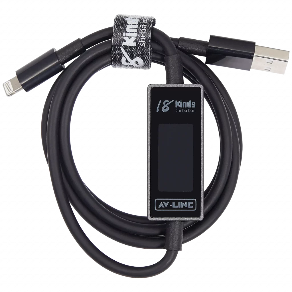 AV Line Pro Fast Power Amp Voltage Diagnostic Cable (Lighting to USB)