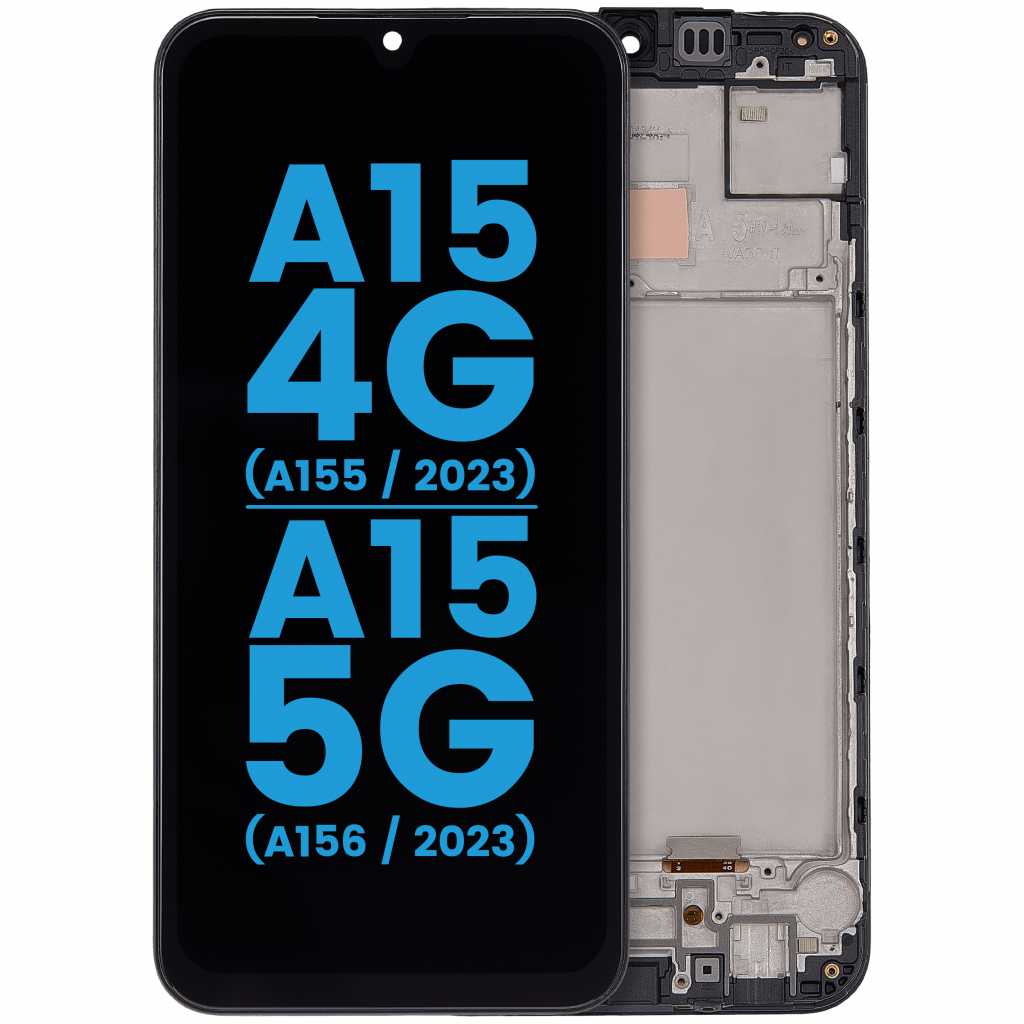 LCD Assembly With Frame Compatible For Samsung Galaxy A15 4G (A155 / 2023) / A15 5G (A156 / 2023)(6.43") (Aftermarket : incell ) (All Colors)