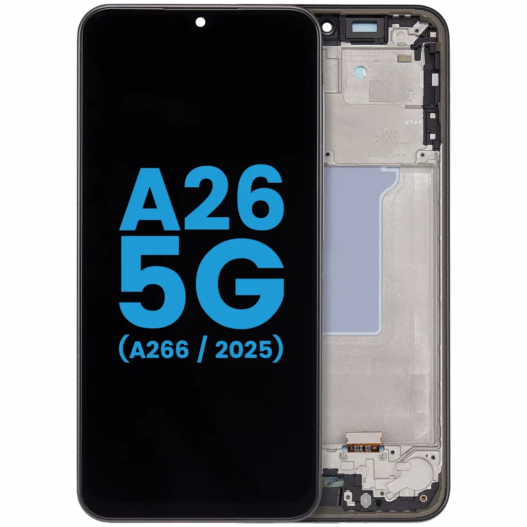 LCD Assembly With Frame For Samsung Galaxy A26 5G (A266/ 2025)(6.59" ) (US Version) (Aftermarket : incell ) (Black)
