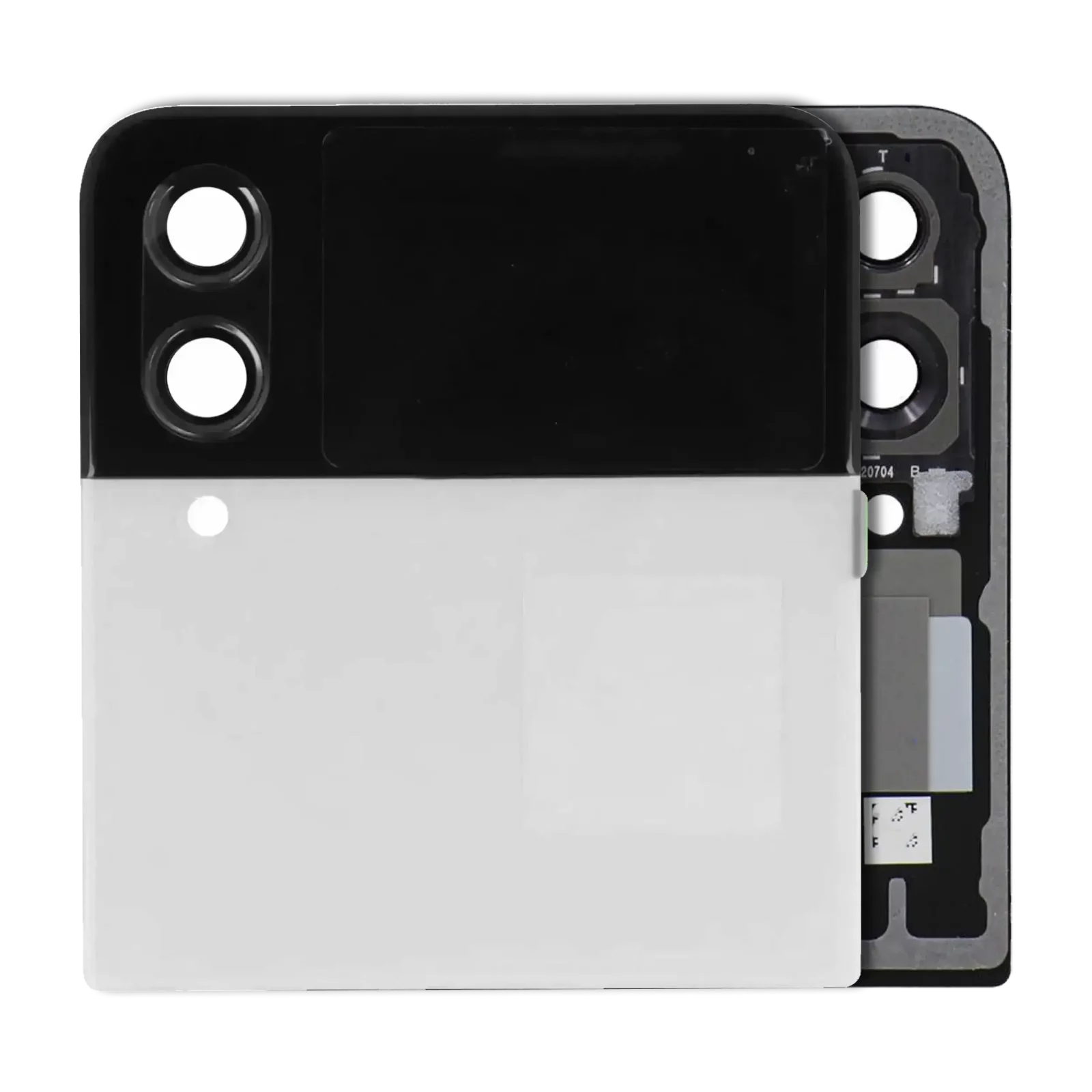 Outer OLED Assembly For Samsung Galaxy Z Flip 4 5G (Service Pack) (White)