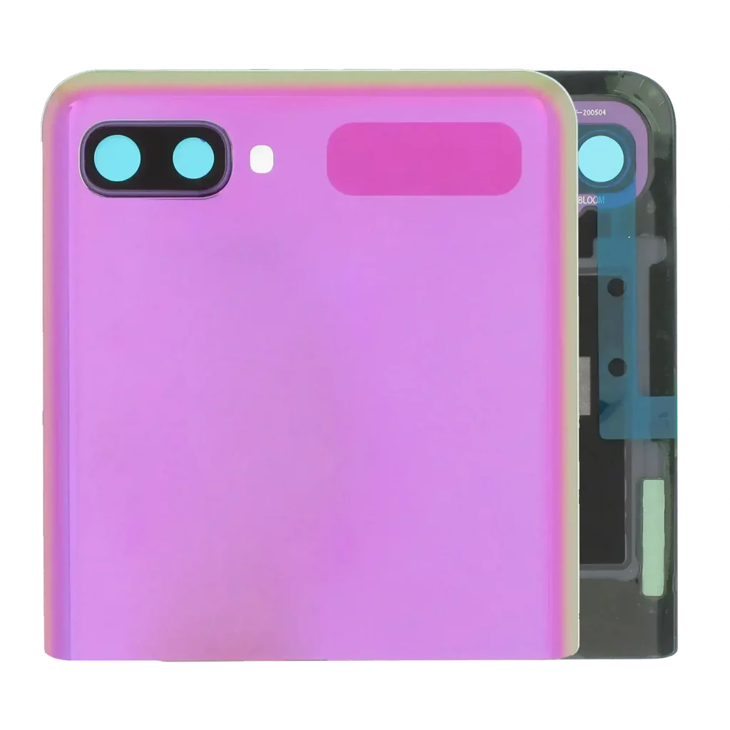 Outer OLED Assembly With Frame For Samsung Galaxy Z Flip 4G (F700) / Z Flip 5G (F707) (Service Pack) (Mirror Purple)