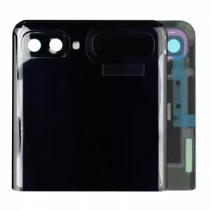 Outer OLED Assembly With Frame For Samsung Galaxy Z Flip 4G (Used OEM Pull Grade B) (Mirror Black)