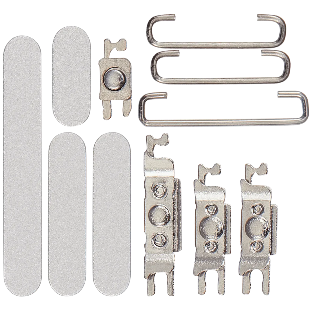 Hard Buttons (Power / Volume / Switch) For iPhone 17 Pro / 17 Pro Max (Silver)
