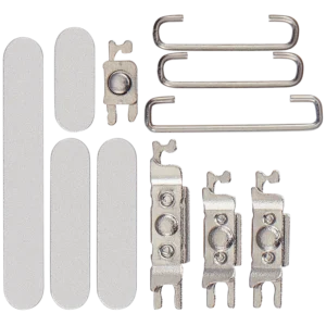 Hard Buttons (Power / Volume / Switch) For iPhone 17 Pro / 17 Pro Max (Silver)