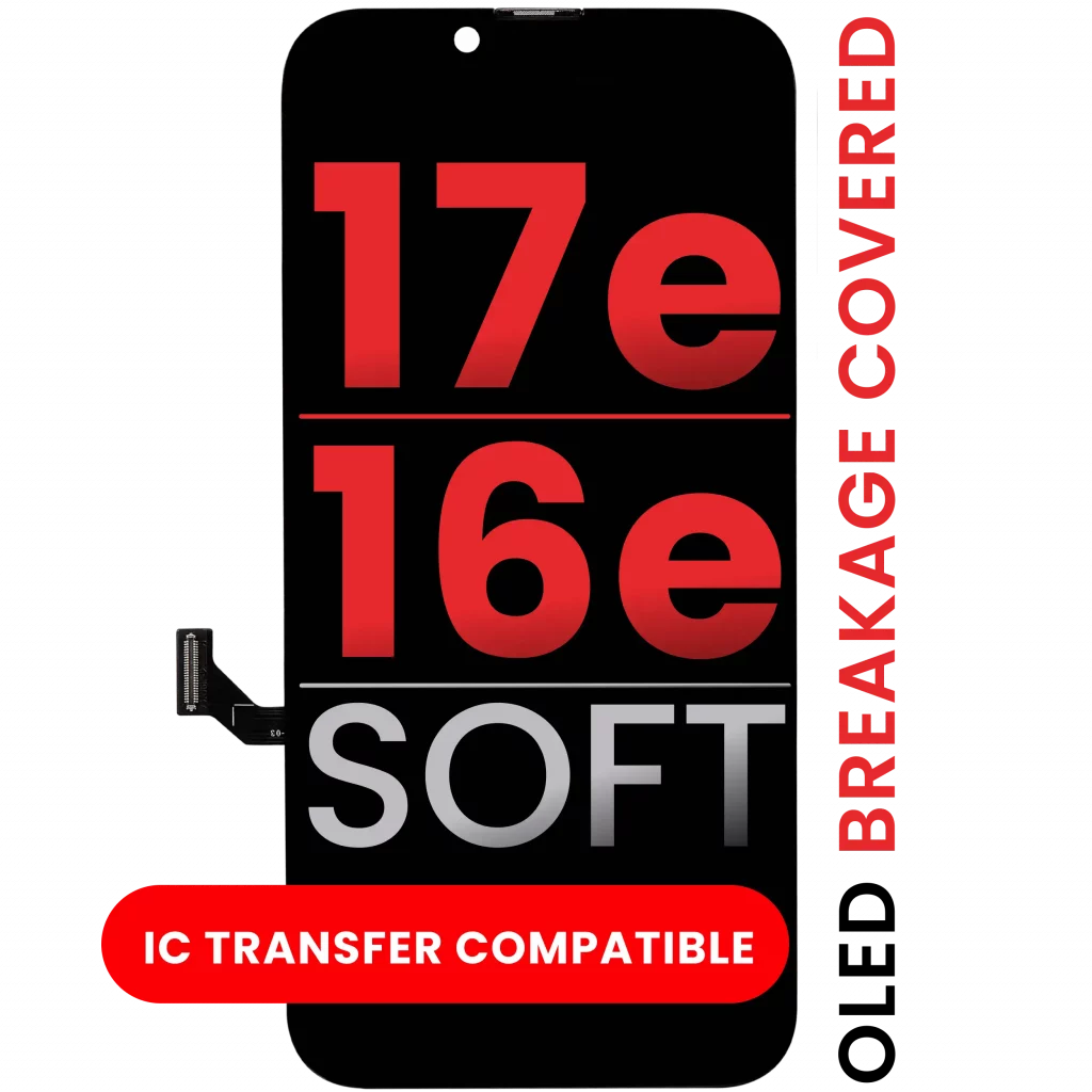 OLED Assembly Compatible For iPhone 17e / 16e (Aftermarket Pro: XO7 Soft)