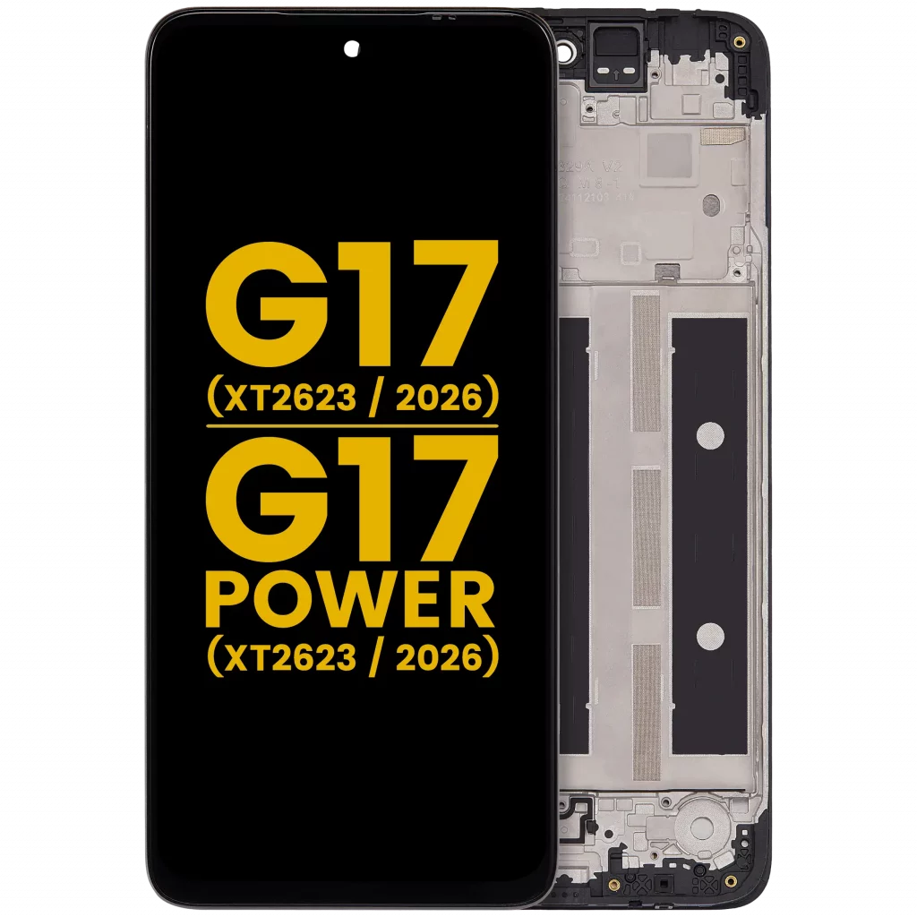 LCD Assembly With Frame For Motorola Moto G17 (XT2623 / 2026) / G17 Power (XT2623 / 2026) (Refurbished) (All Colors)