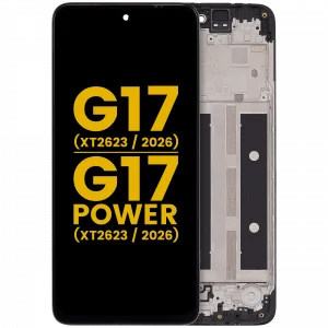 LCD Assembly With Frame For Motorola Moto G17 (XT2623 / 2026) / G17 Power (XT2623 / 2026) (Refurbished) (All Colors)