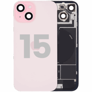 Back Glass w/ MagSafe Magnet & NFC & Flashlight Flex For iPhone 15 (Used OEM Pull: Grade A) (Pink)