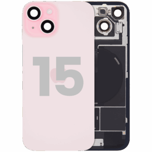 Back Glass w/ MagSafe Magnet & NFC & Flashlight Flex For iPhone 15 (Used OEM Pull: Grade B) (Pink)