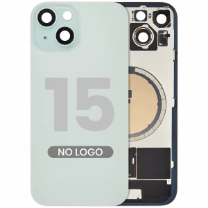 Back Glass w/ MagSafe Magnet For iPhone 15 (Aftermarket) (Green) (No Logo)