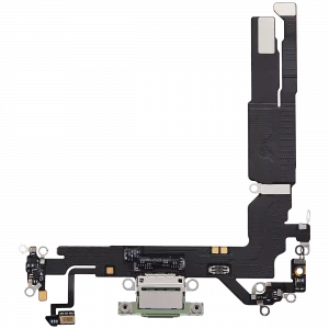 Charging Port Flex Cable For iPhone 17 (Used OEM Pull) (Sage)