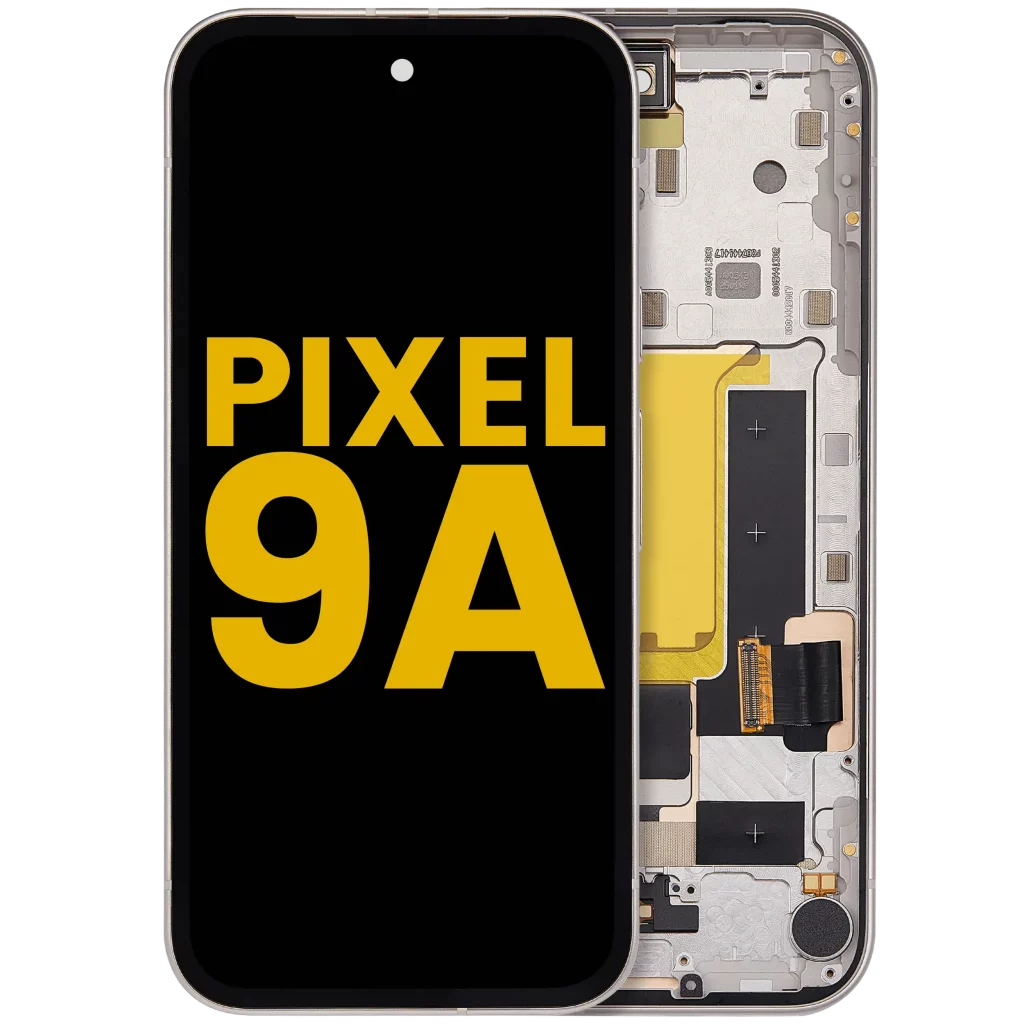 OLED Assembly With Frame Compatible (With Fingerprint Sensor) For Google Pixel 9A (Refurbished) (Porcelain)