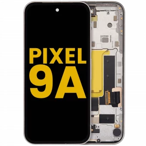 OLED Assembly With Frame Compatible (With Fingerprint Sensor) For Google Pixel 9A (Refurbished) (Porcelain)
