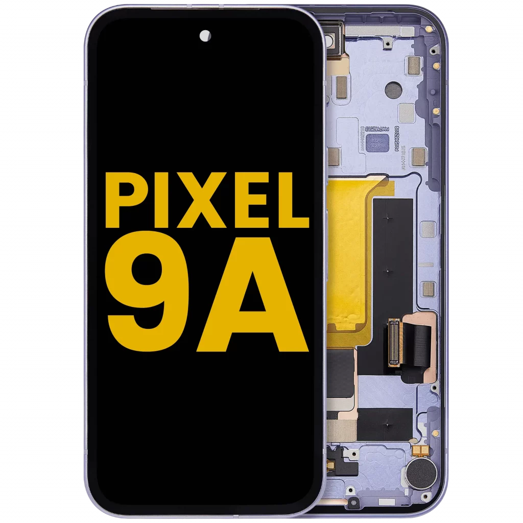 OLED Assembly With Frame Compatible (With Fingerprint Sensor) For Google Pixel 9A (Refurbished) (Iris)