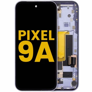 OLED Assembly With Frame Compatible (With Fingerprint Sensor) For Google Pixel 9A (Refurbished) (Iris)