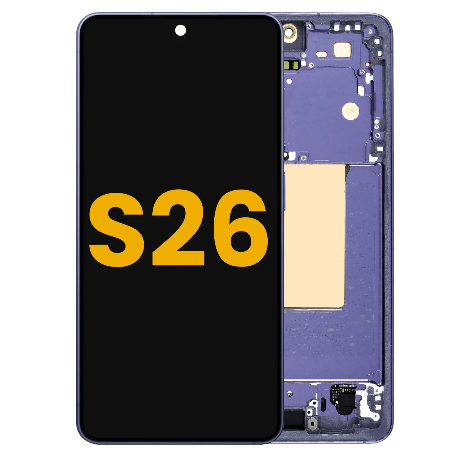 OLED Assembly With Frame For Samsung Galaxy S26 5G (US & International) (Refurbished) (Cobalt Violet)