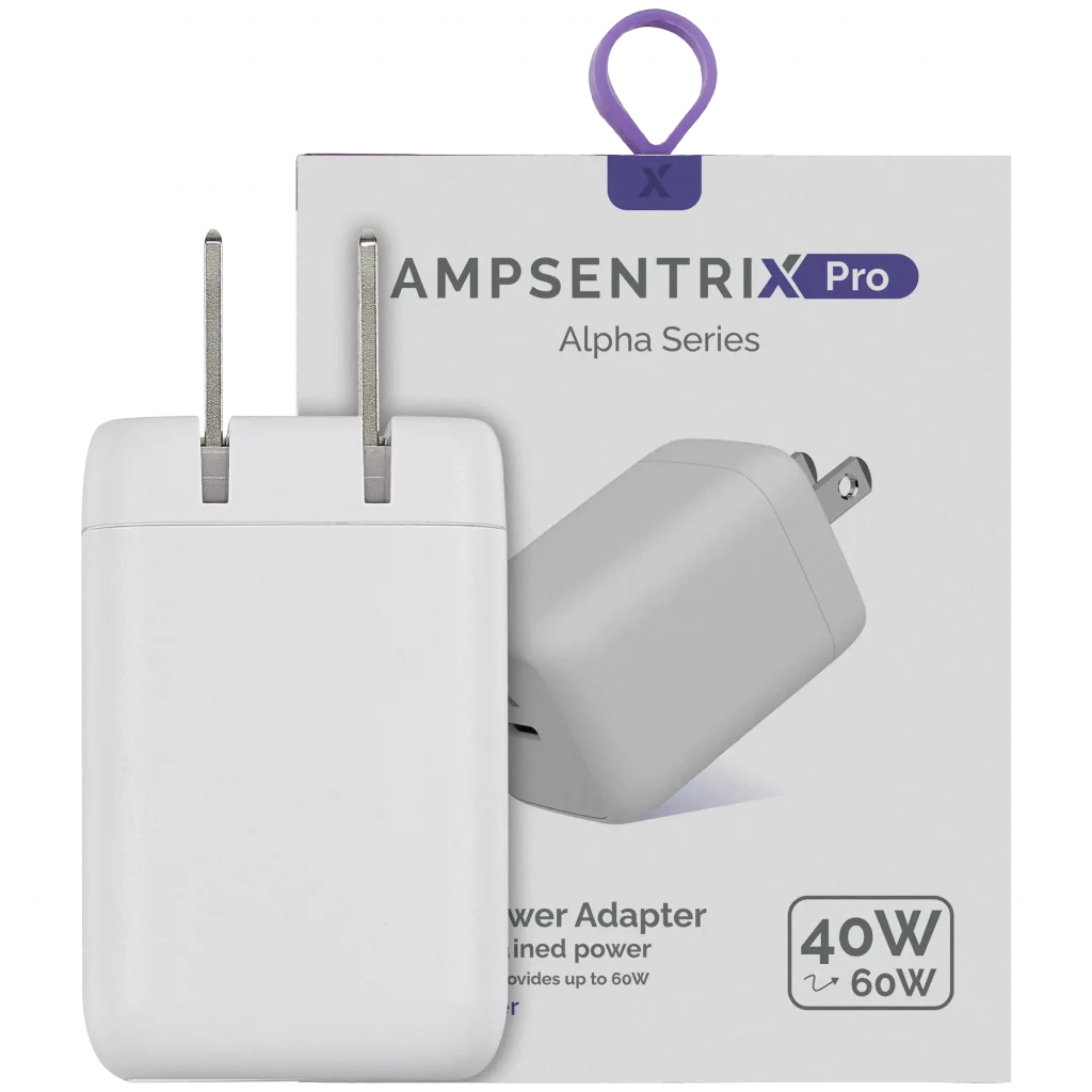 AmpSentrix 40W USB-C Wall Adapter (110V / US Plug)