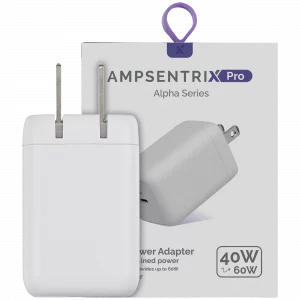 AmpSentrix 40W USB-C Wall Adapter (110V / US Plug)