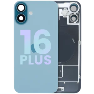 Back Glass w/ MagSafe Magnet & NFC & Flashlight Flex For iPhone 16 Plus (Service Pack) (Teal)