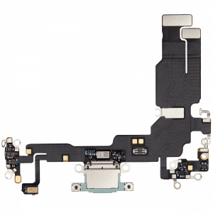 Charging Port Flex Cable For iPhone 15 (Used OEM Pull) (Green)