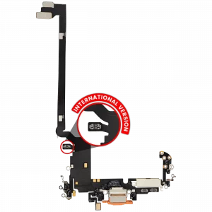 Charging Port Flex Cable For iPhone 17 Pro Max (Used OEM Pull) (International Version) (Cosmic Orange)