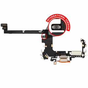 Charging Port Flex Cable For iPhone 17 Pro (Used OEM Pull) (International Version) (Cosmic Orange)