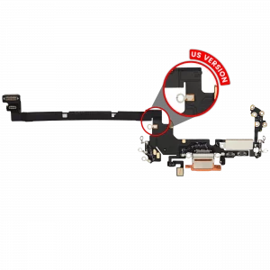 Charging Port Flex Cable For iPhone 17 Pro (Used OEM Pull) (US Version) (Cosmic Orange)
