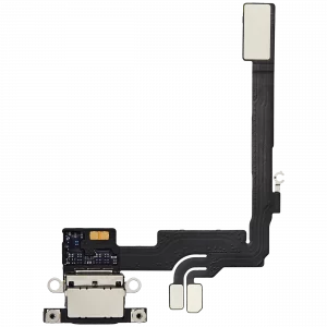 Charging Port Flex Cable For iPhone 16 Pro (Used OEM Pull) (Black Titanium)