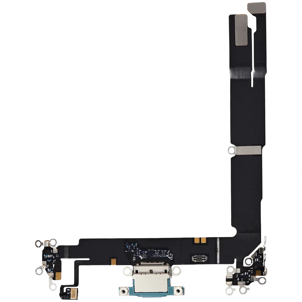 Charging Port Flex Cable For iPhone 16 Plus (Used OEM Pull) (Teal)