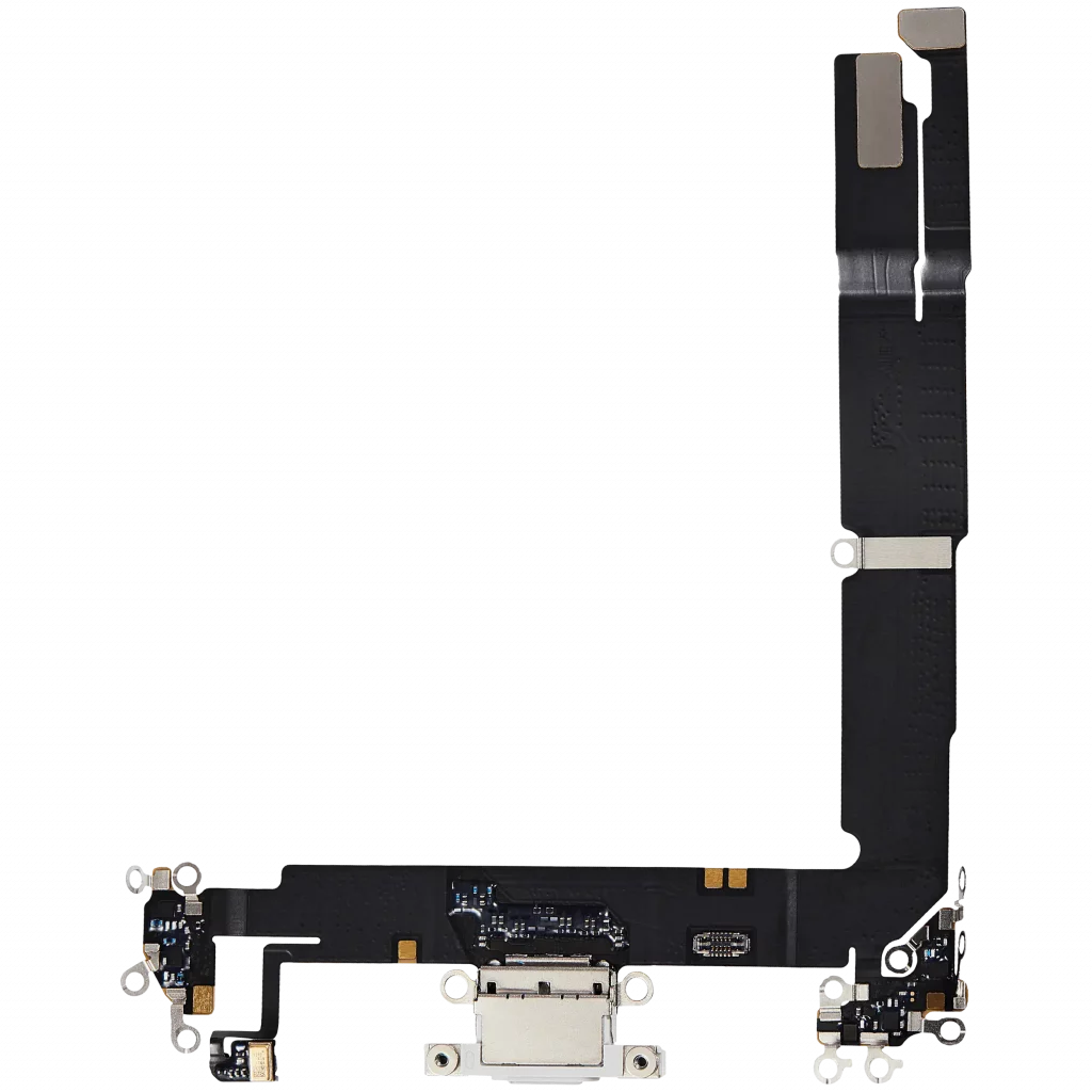 Charging Port Flex Cable For iPhone 16 Plus (Used OEM Pull) (White)