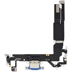Charging Port Flex Cable For iPhone 16 (Used OEM Pull) (Ultramarine)