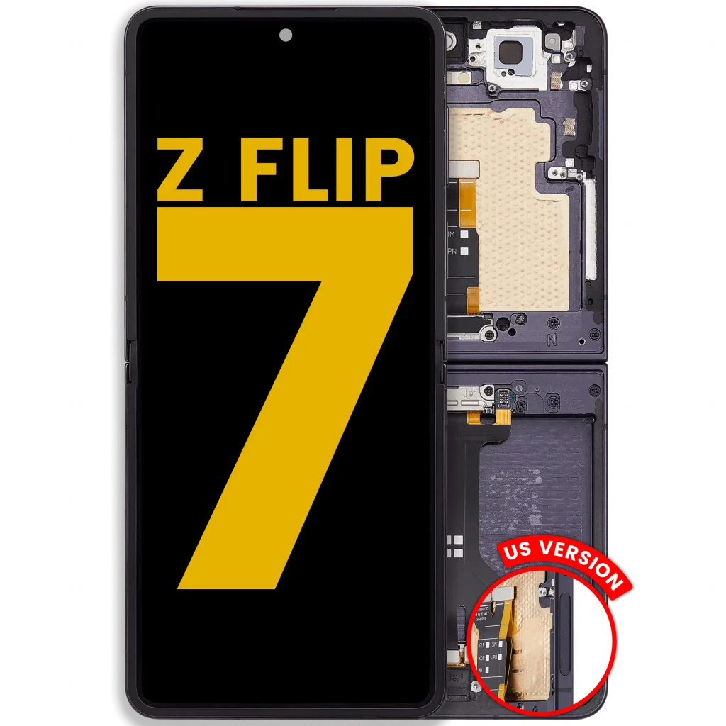 Inner OLED Assembly With Frame For Samsung Galaxy Z Flip 7 5G (US & International) (Refurbished) (Jet Black)