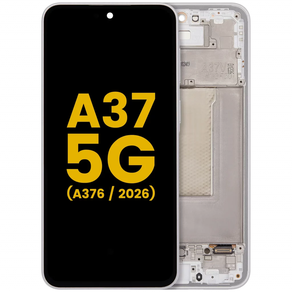 OLED Assembly With Frame For Samsung Galaxy A37 5G (A376 / 2026) (Refurbished) (White)