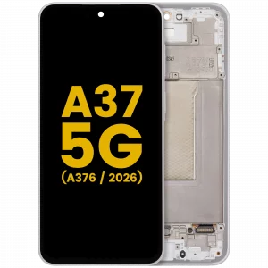 OLED Assembly With Frame For Samsung Galaxy A37 5G (A376 / 2026) (Refurbished) (White)
